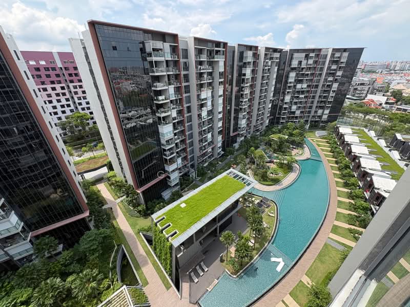 Affinity At Serangoon in Singapore, Singapore, showing architectural glazing and façade design